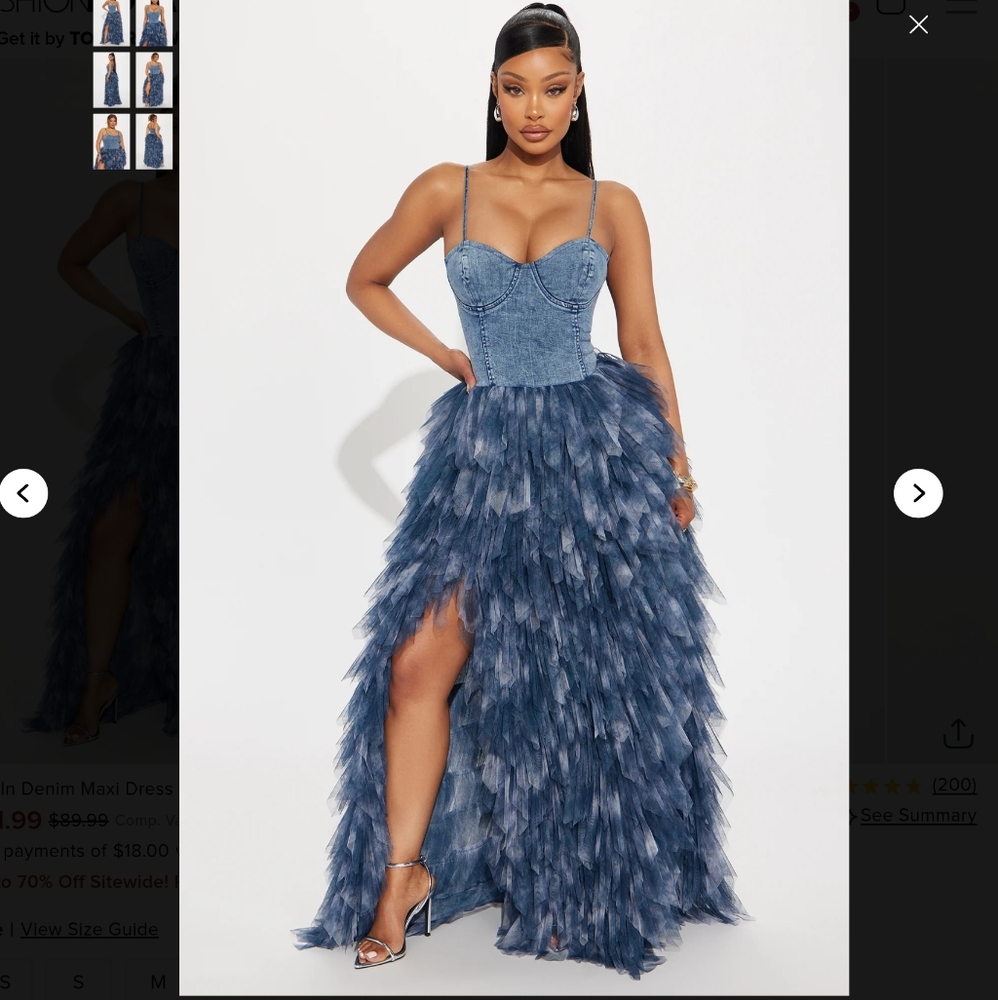 Elegant Blue Denim Maxi Dress